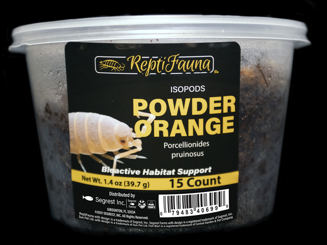 ReptiFauna™ Powder Orange Isopods Cup